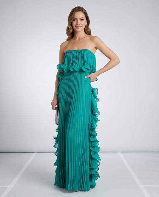 Celestia Maxi Dress — green,light blue,yellow,blue,dark blue,purple,red,white dress by RAMBLION