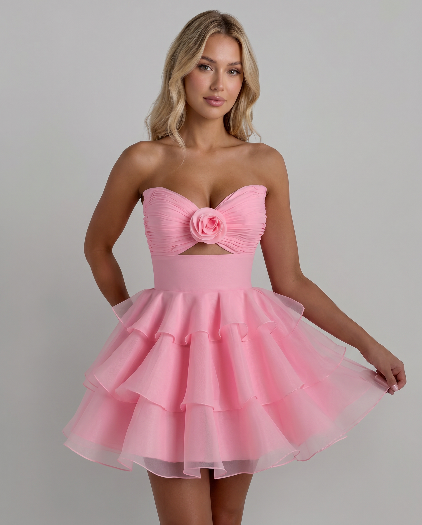 Rosette Mini Dress