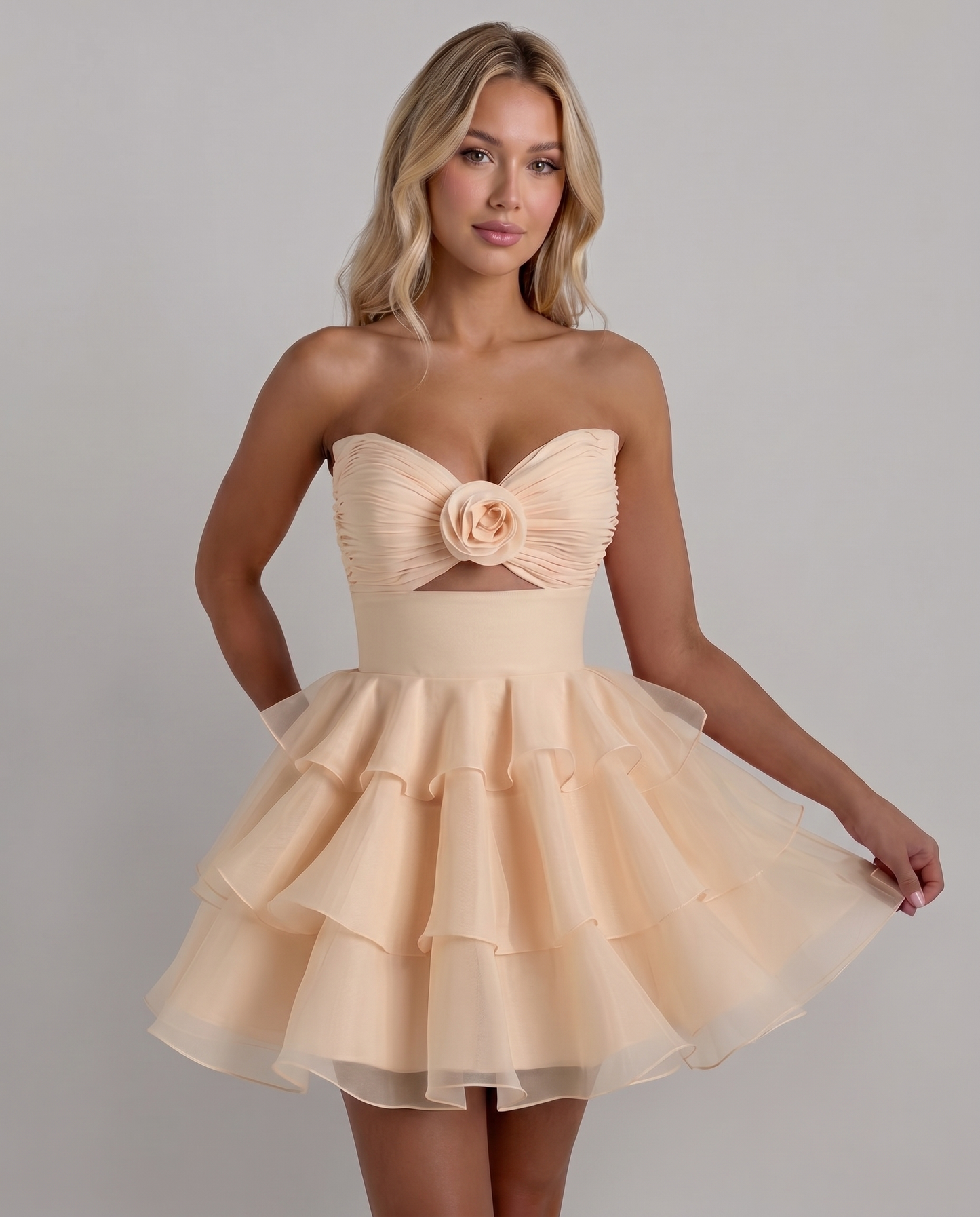 Rosette Mini Dress