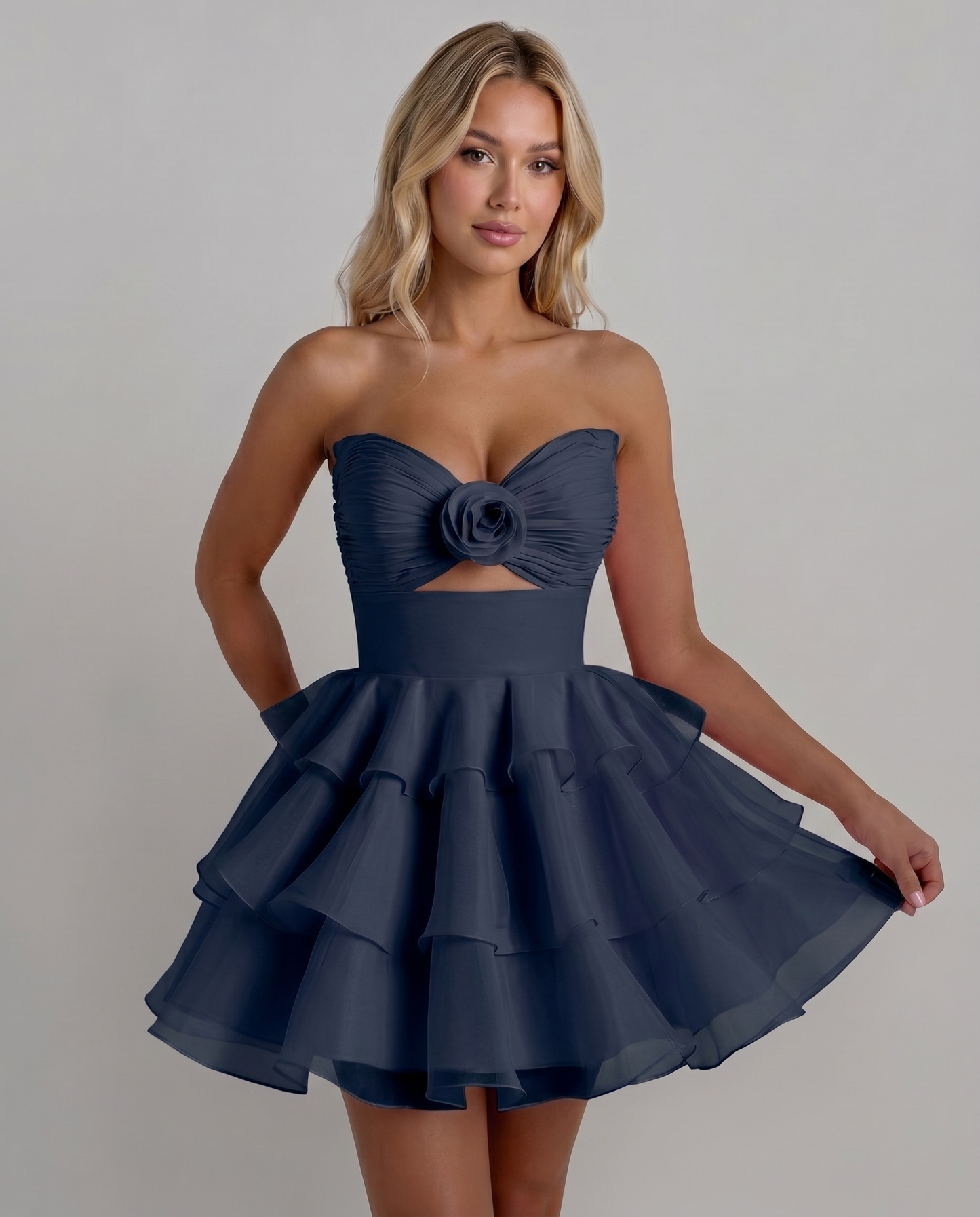 Rosette Mini Dress