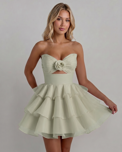 Rosette Mini Dress