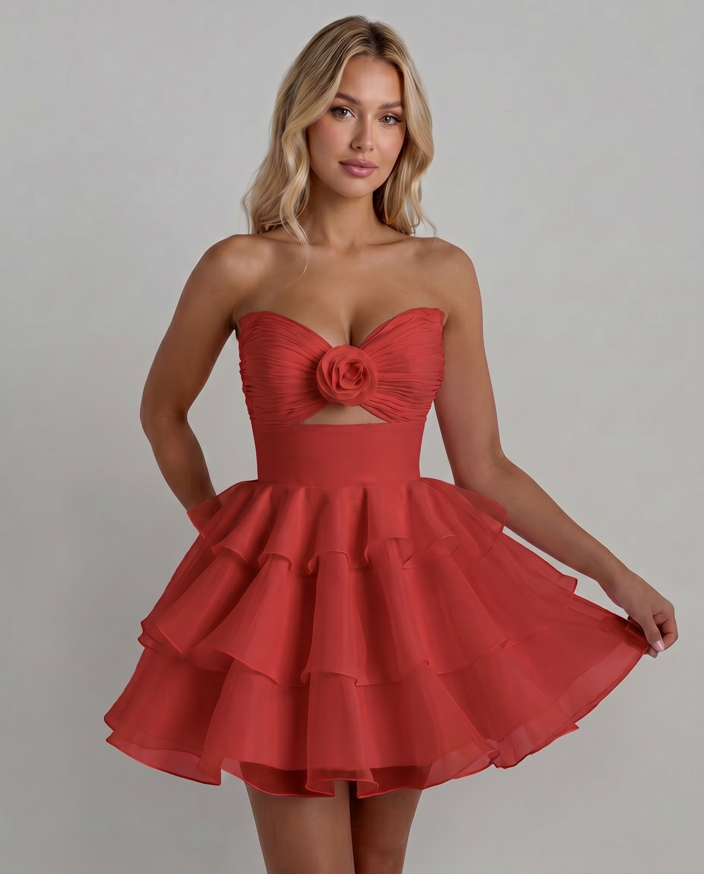 Rosette Mini Dress