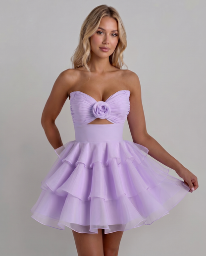 Rosette Mini Dress