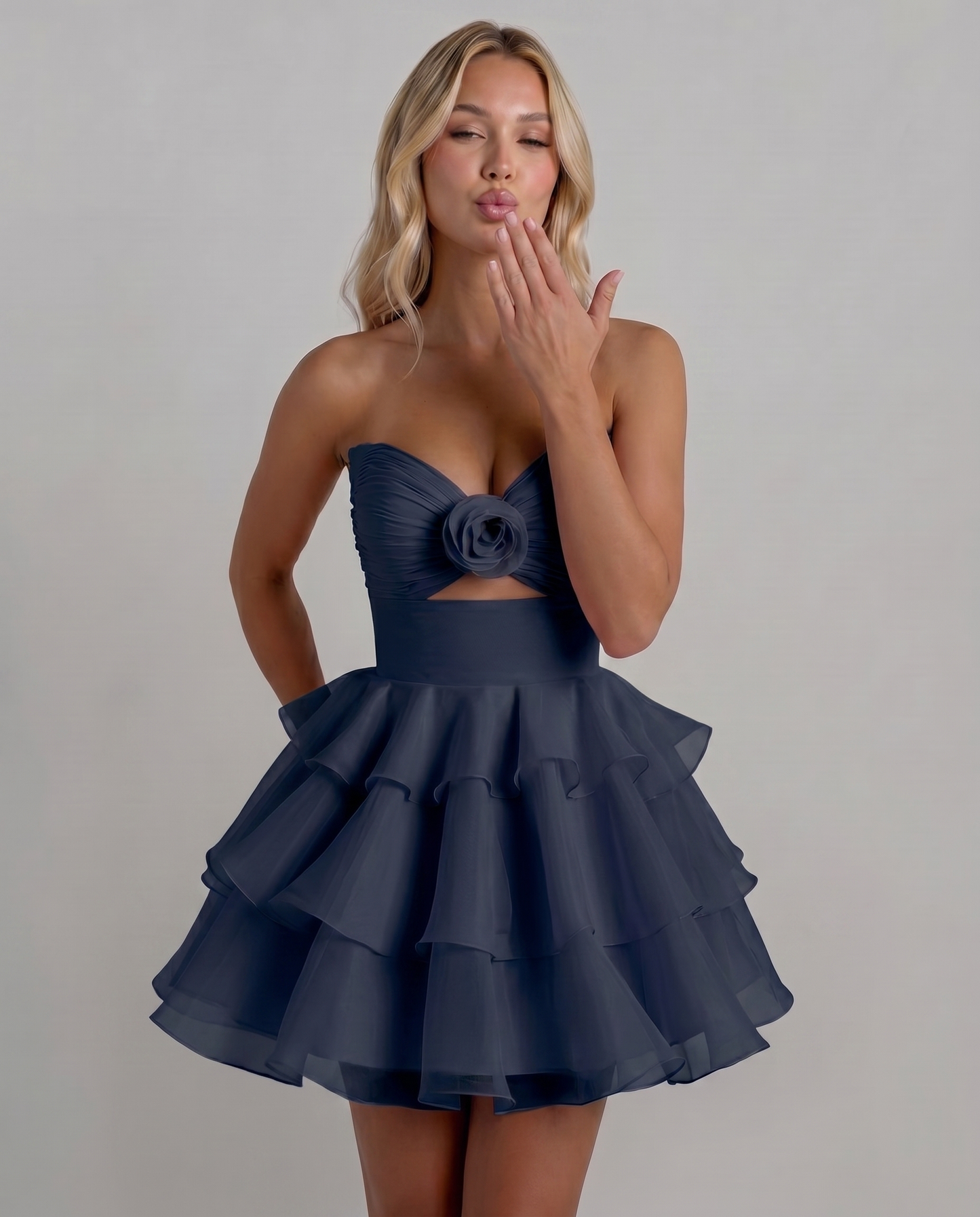 Rosette Mini Dress