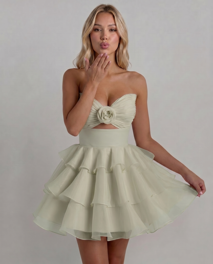 Rosette Mini Dress