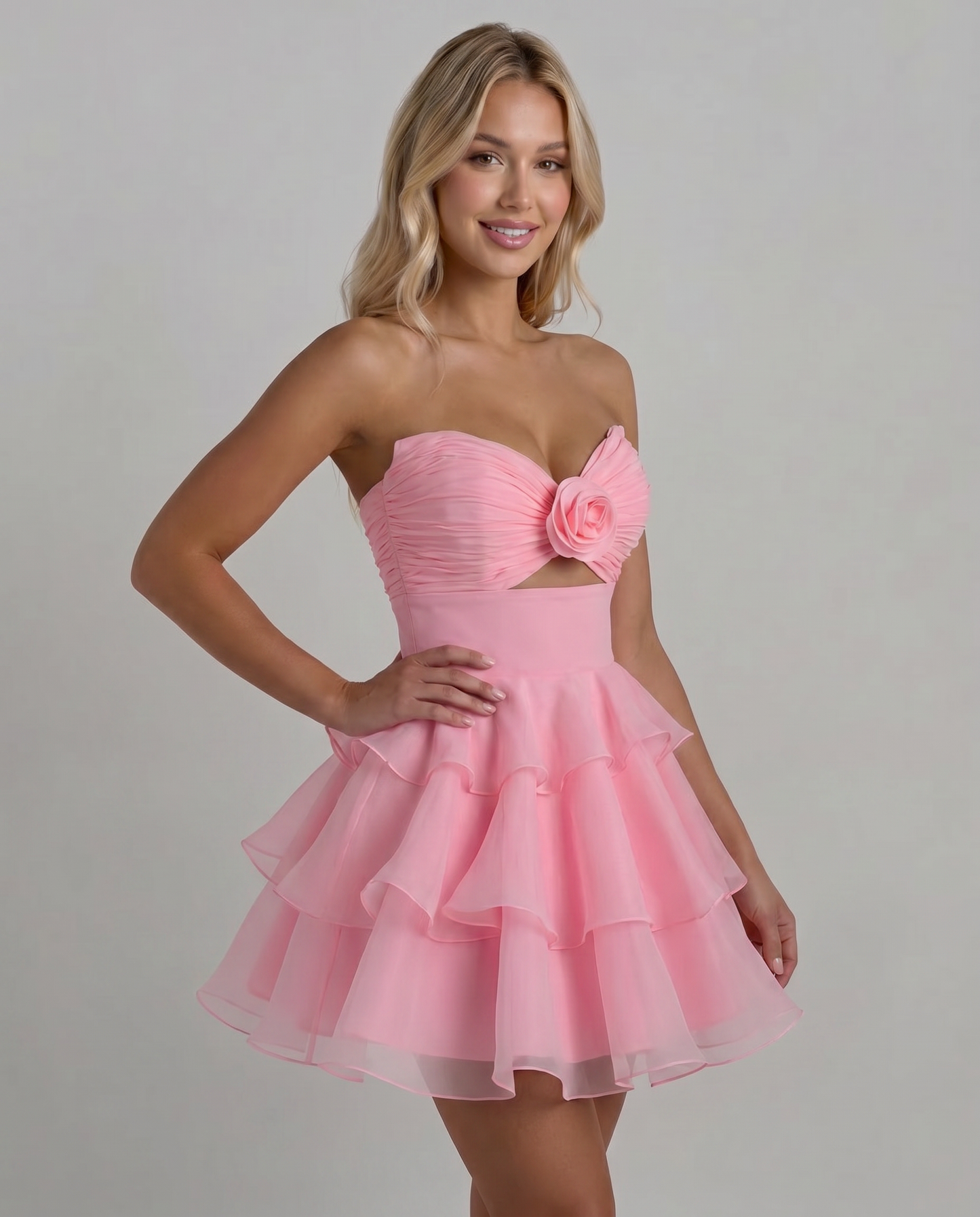 Rosette Mini Dress