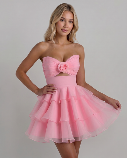 Rosette Mini Dress