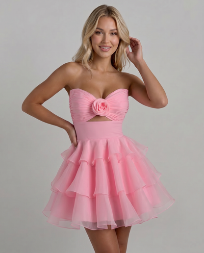 Rosette Mini Dress