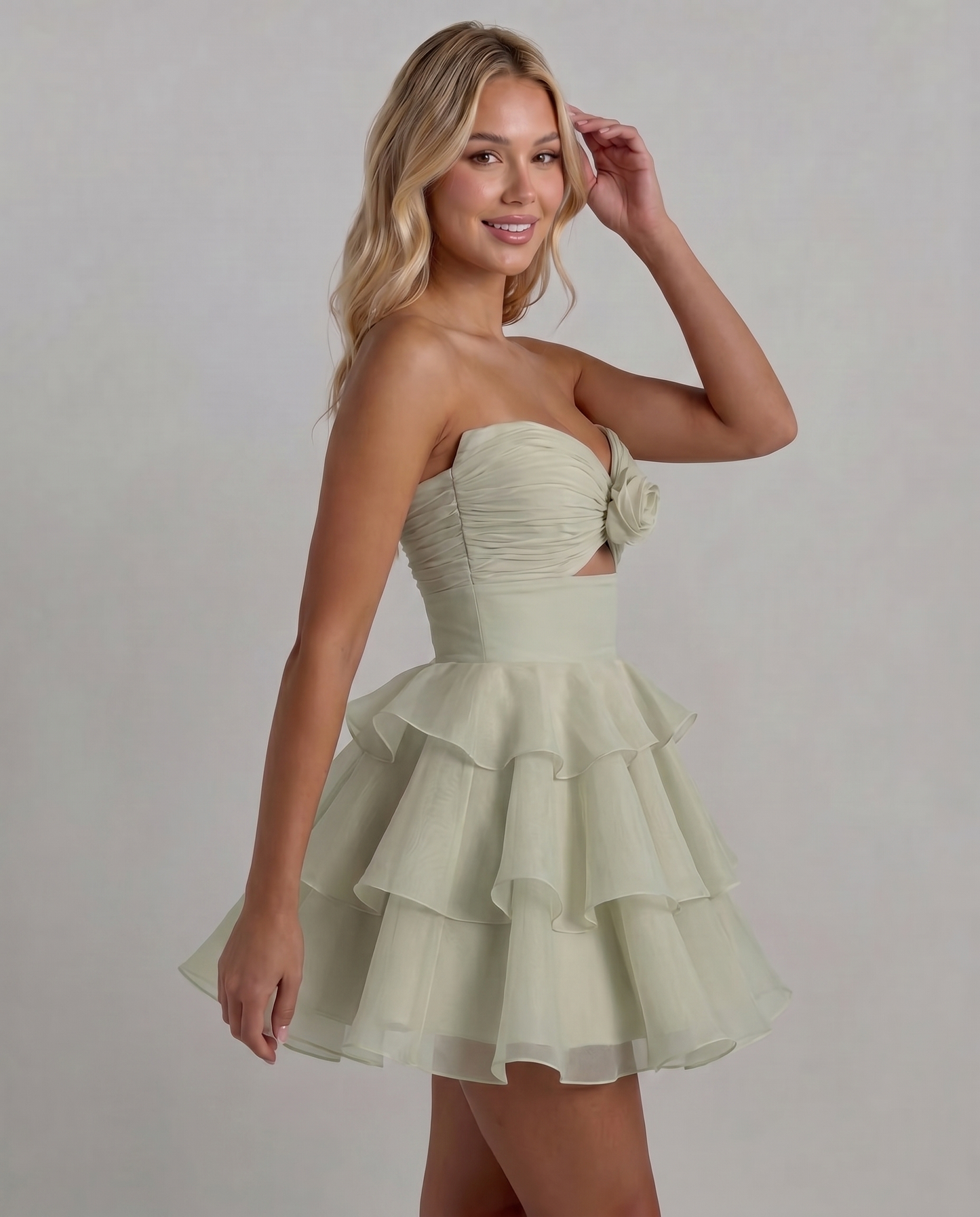 Rosette Mini Dress