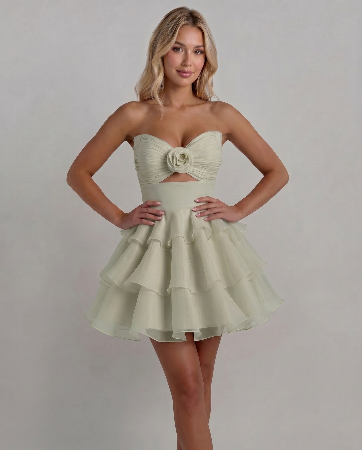 Rosette Mini Dress