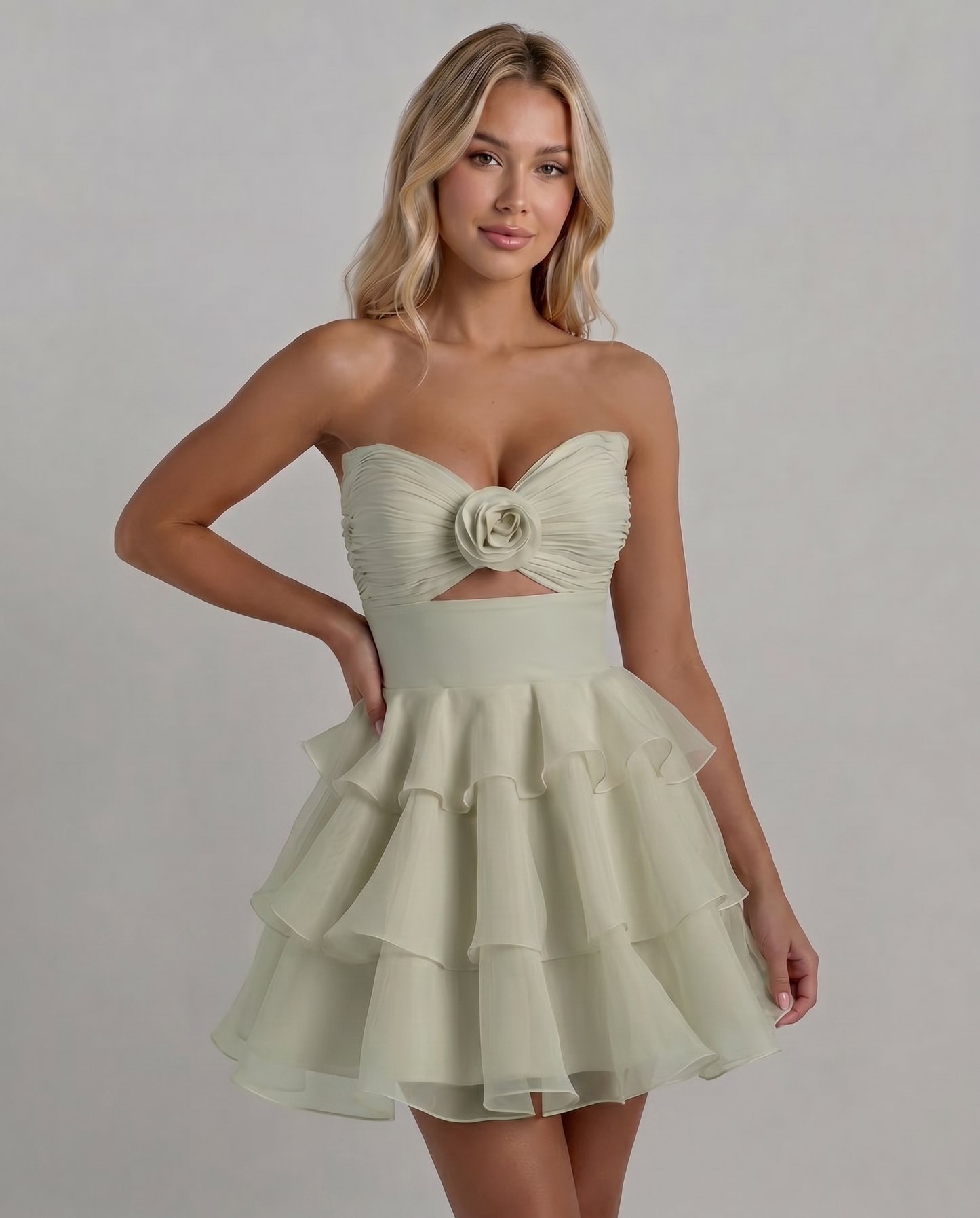 Rosette Mini Dress
