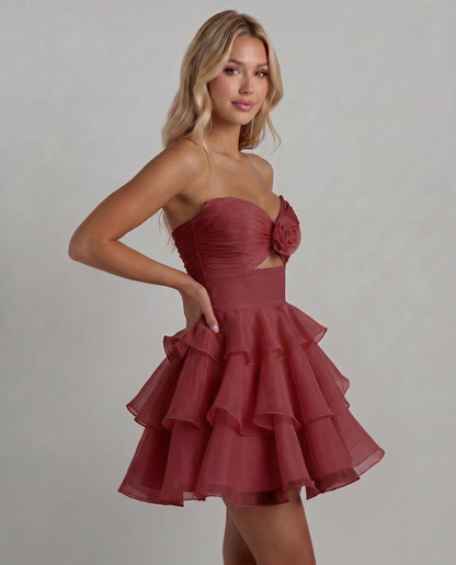 Rosette Mini Dress