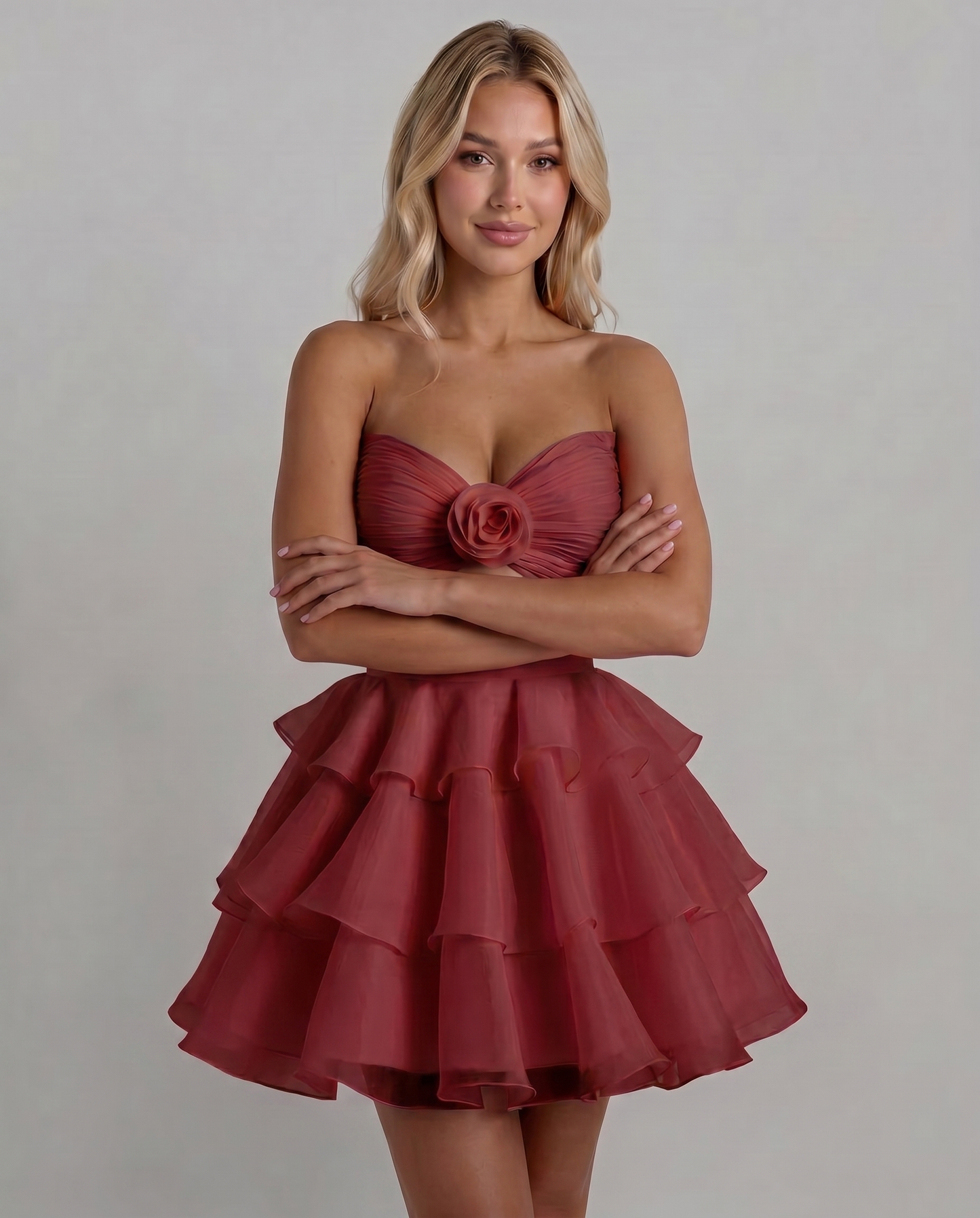 Rosette Mini Dress