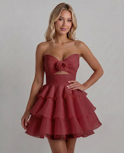 Rosette Mini Dress