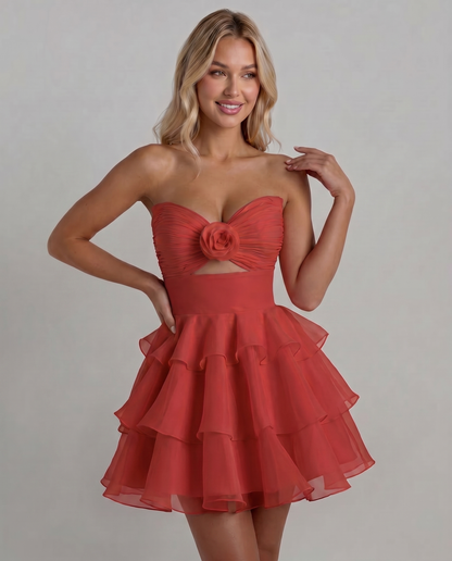 Rosette Mini Dress