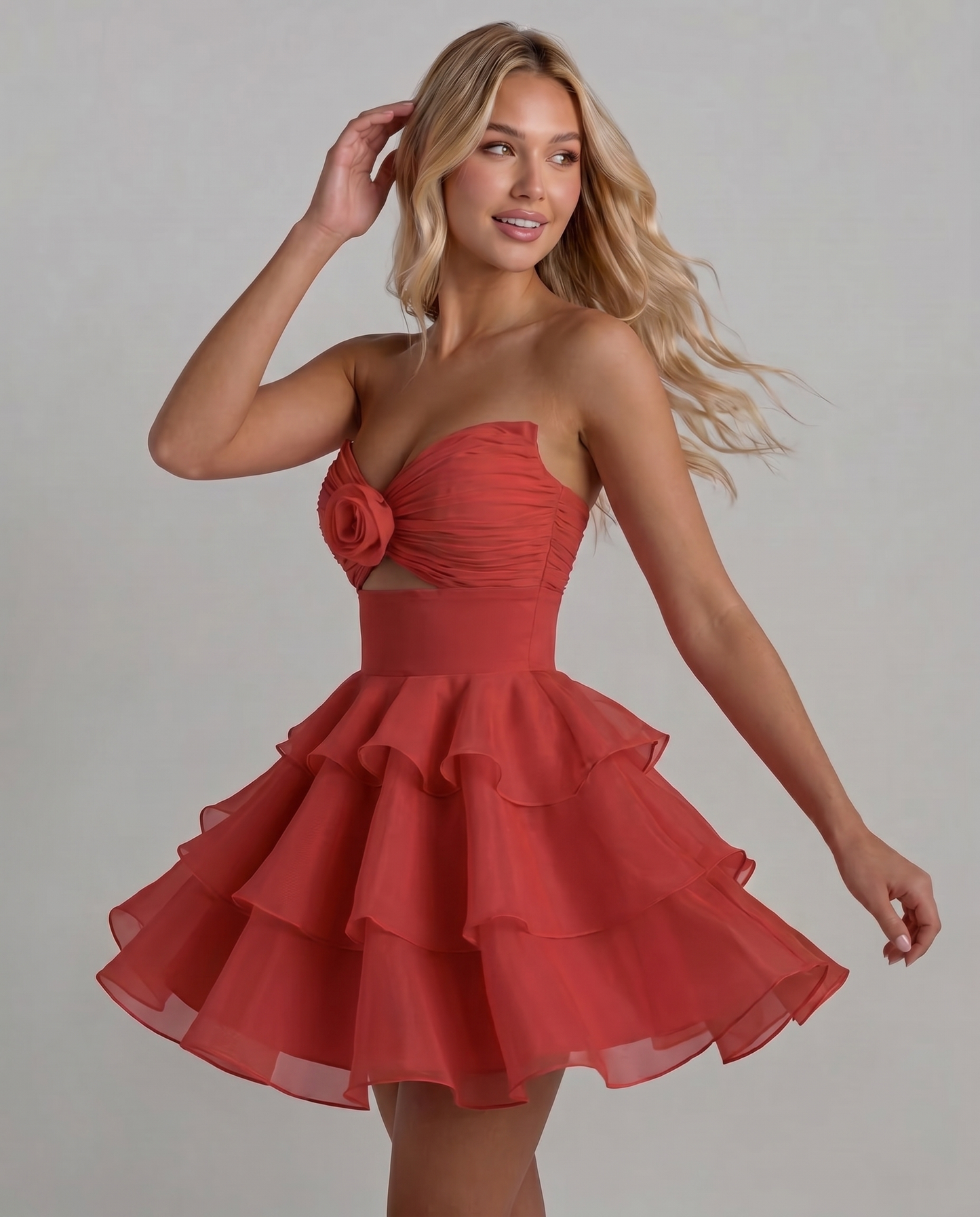 Rosette Mini Dress