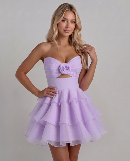 Rosette Mini Dress