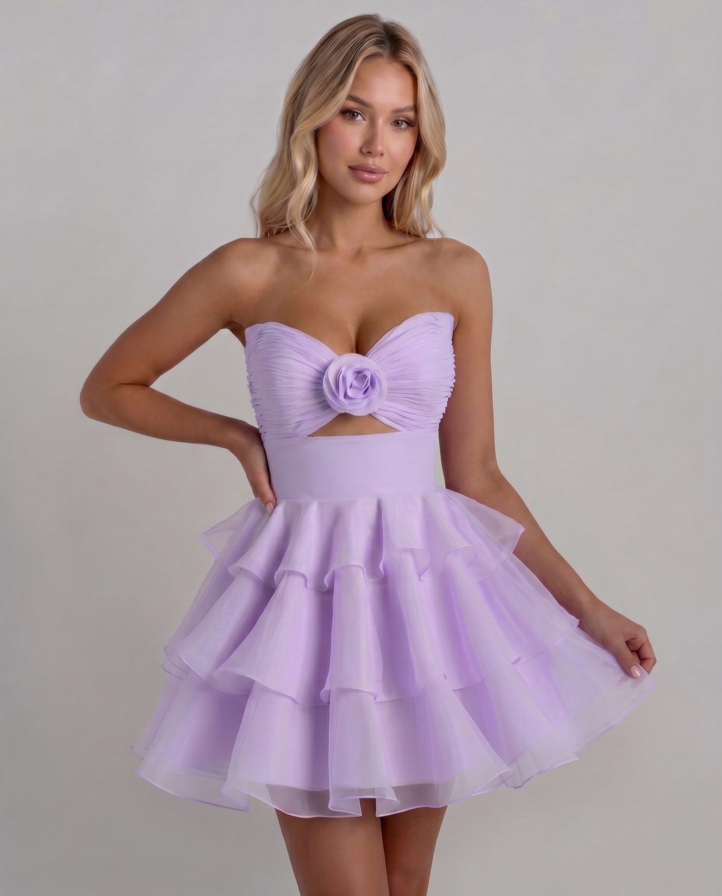 Rosette Mini Dress
