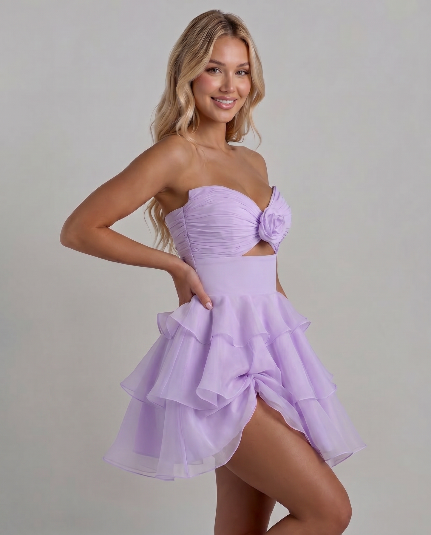 Rosette Mini Dress
