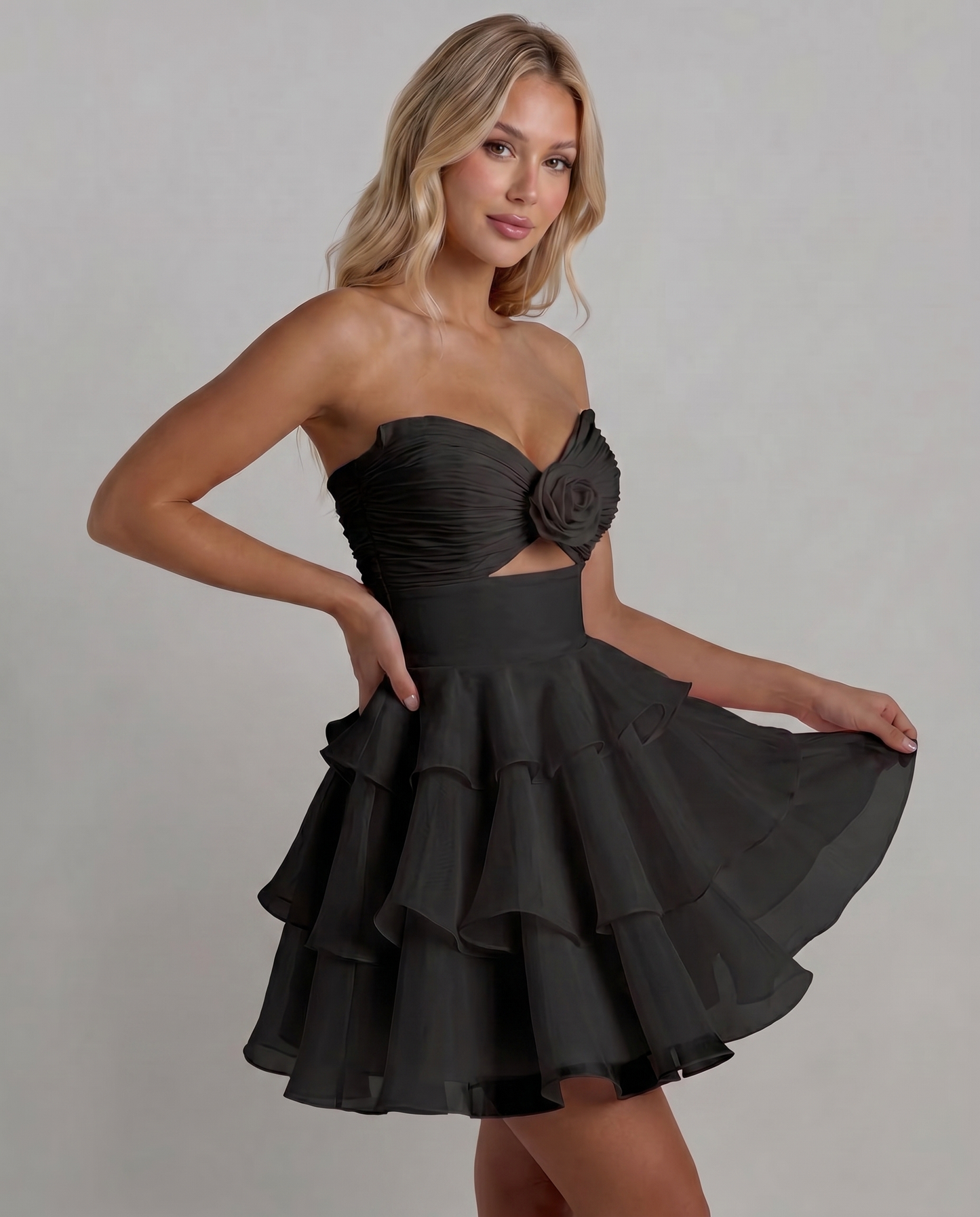 Rosette Mini Dress
