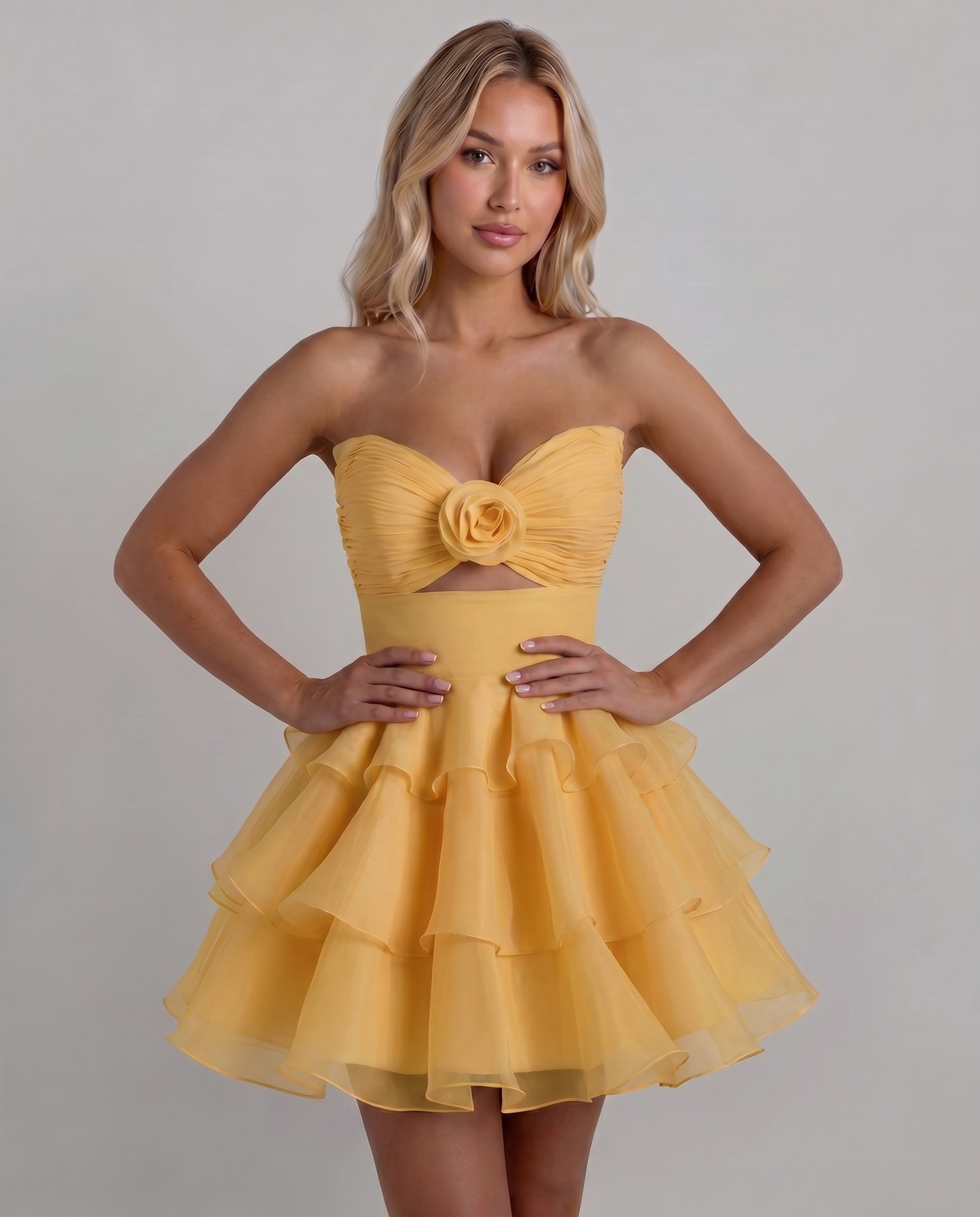 Rosette Mini Dress