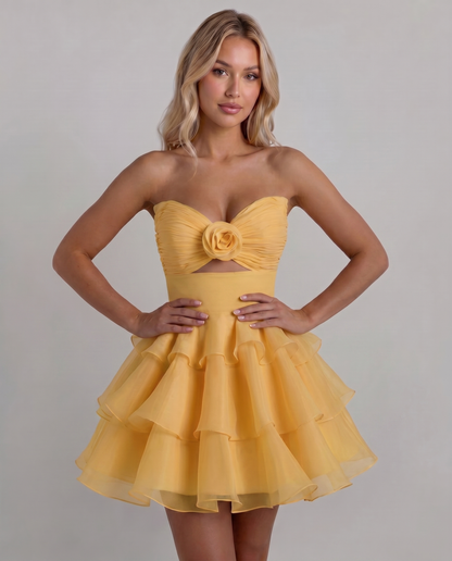 Rosette Mini Dress