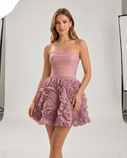 Rosette Mini Dress
