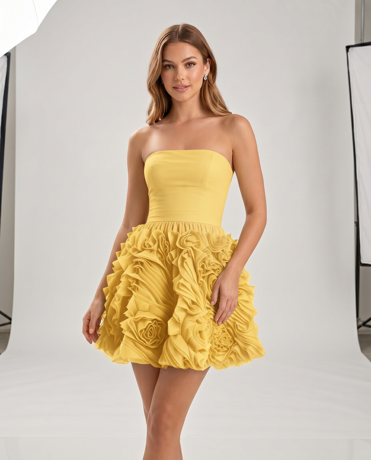 Rosette Mini Dress