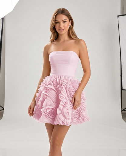 Rosette Mini Dress
