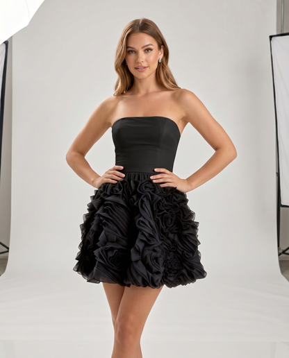Rosette Mini Dress
