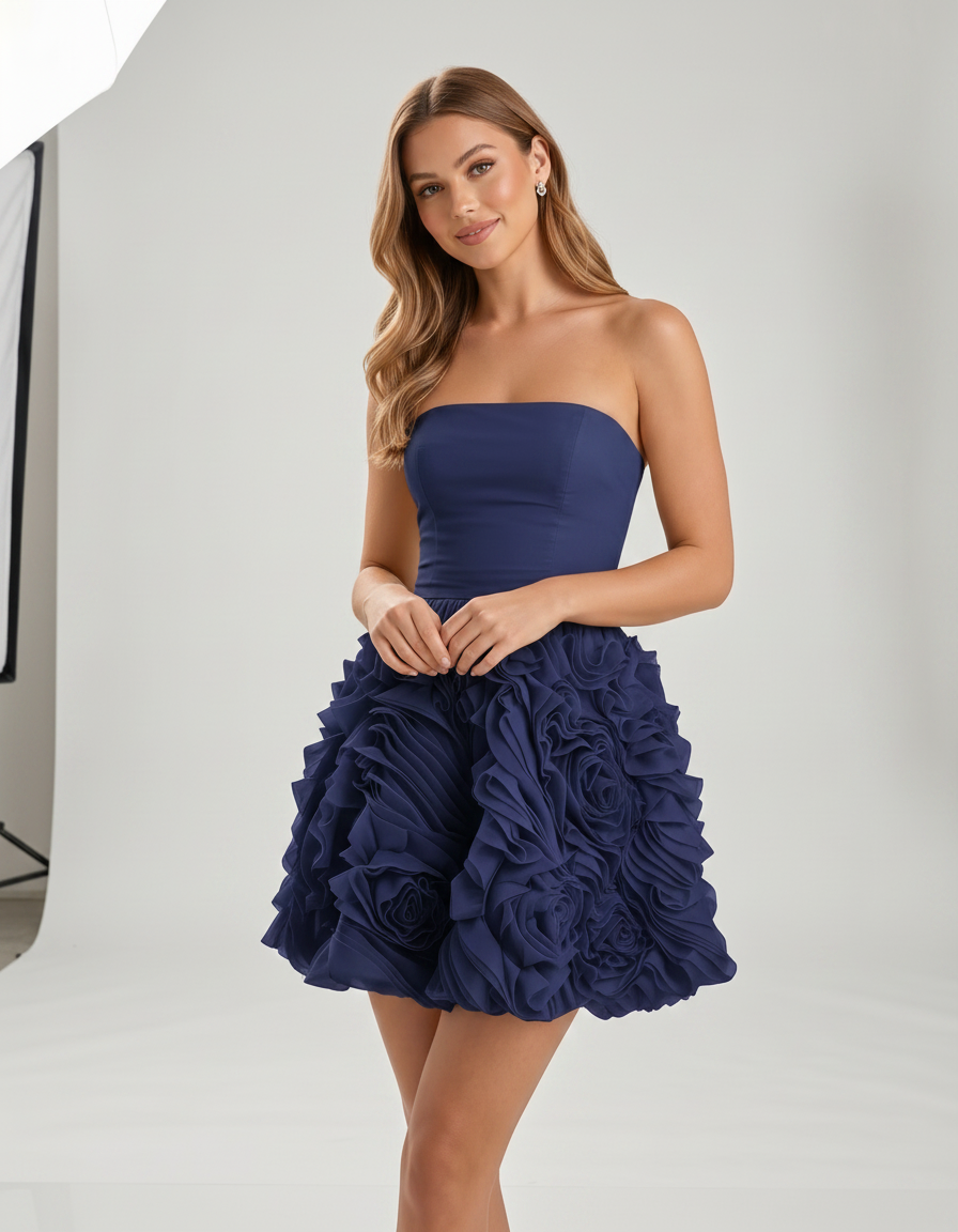 Rosette Mini Dress