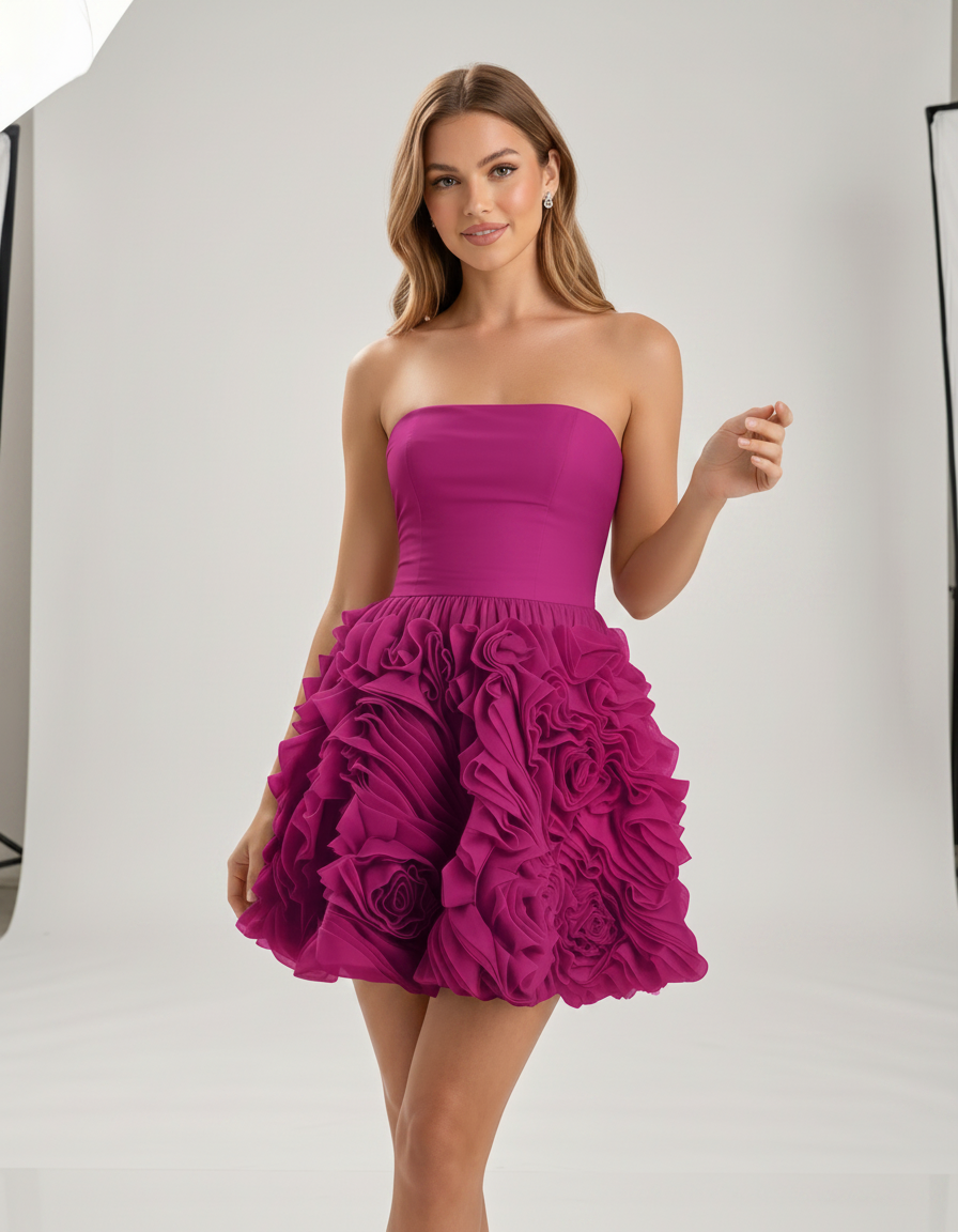 Rosette Mini Dress