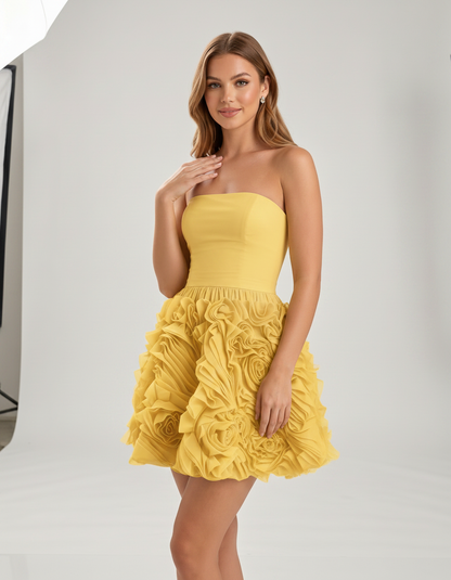 Rosette Mini Dress