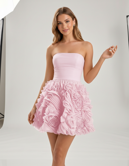 Rosette Mini Dress