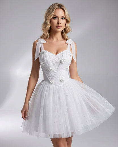 Rosette Mini Dress