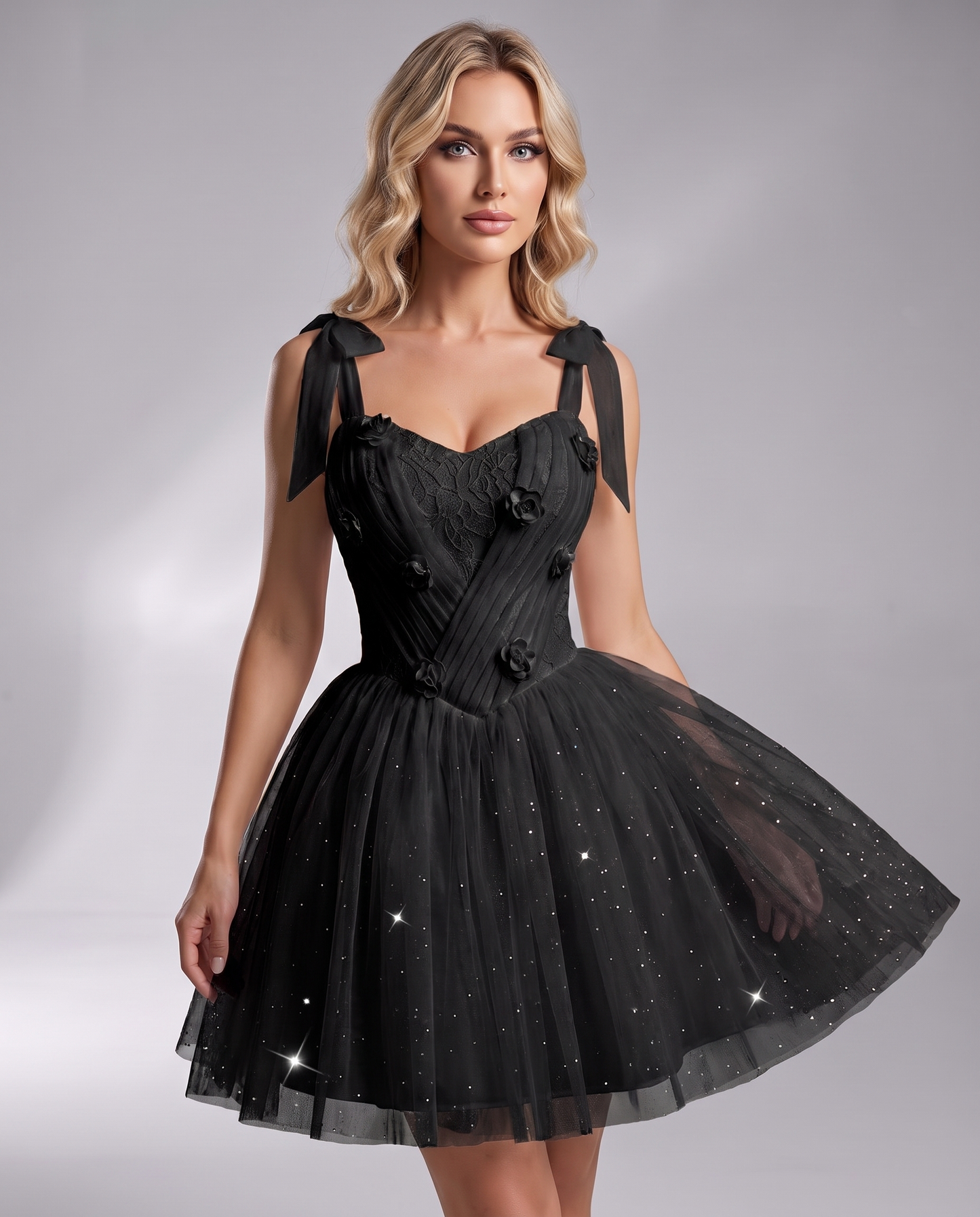Rosette Mini Dress