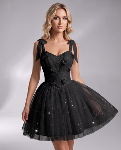 Rosette Mini Dress