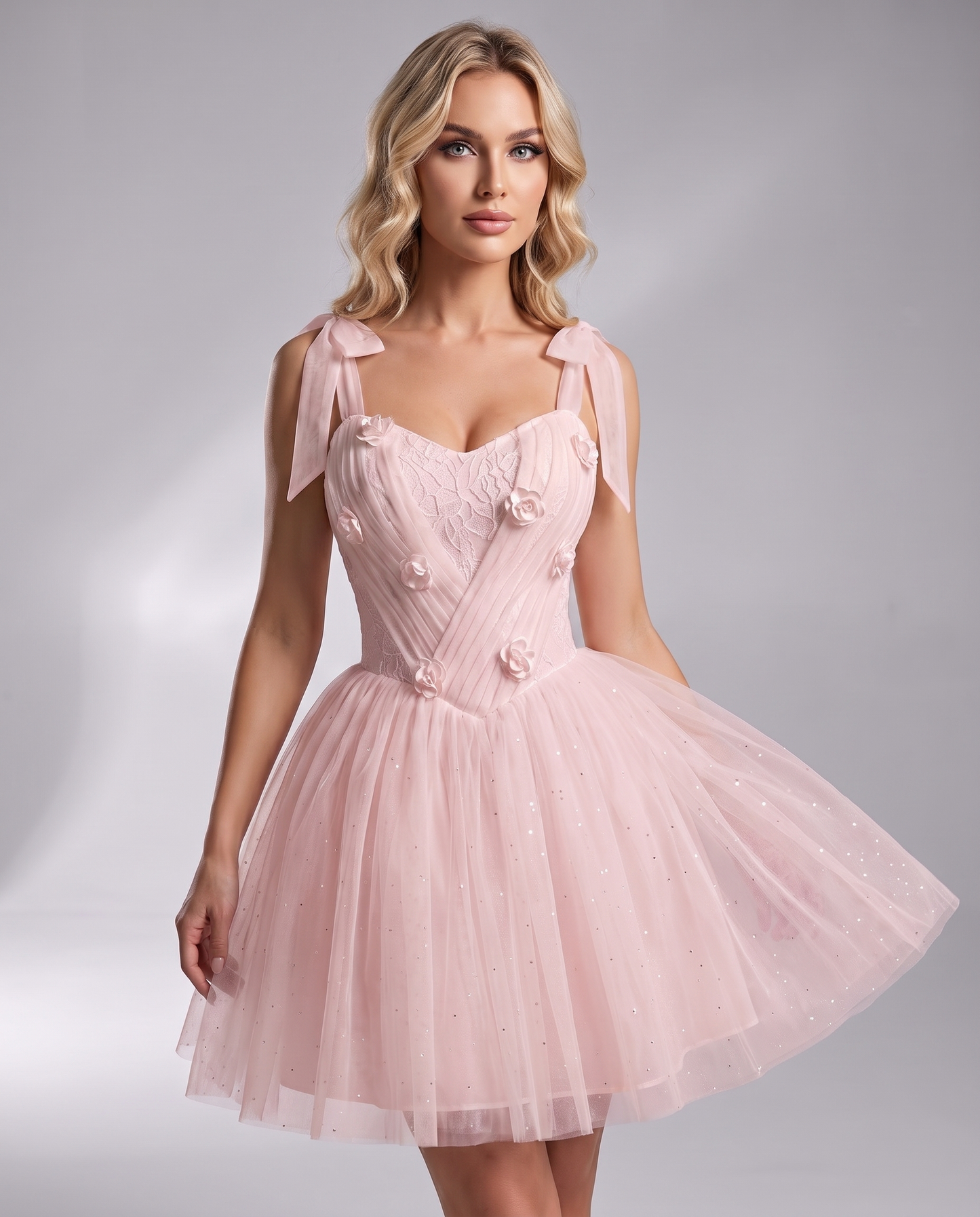 Rosette Mini Dress