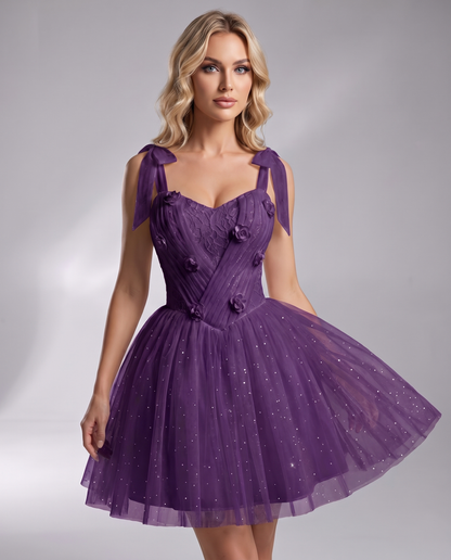 Rosette Mini Dress