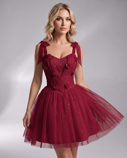 Rosette Mini Dress