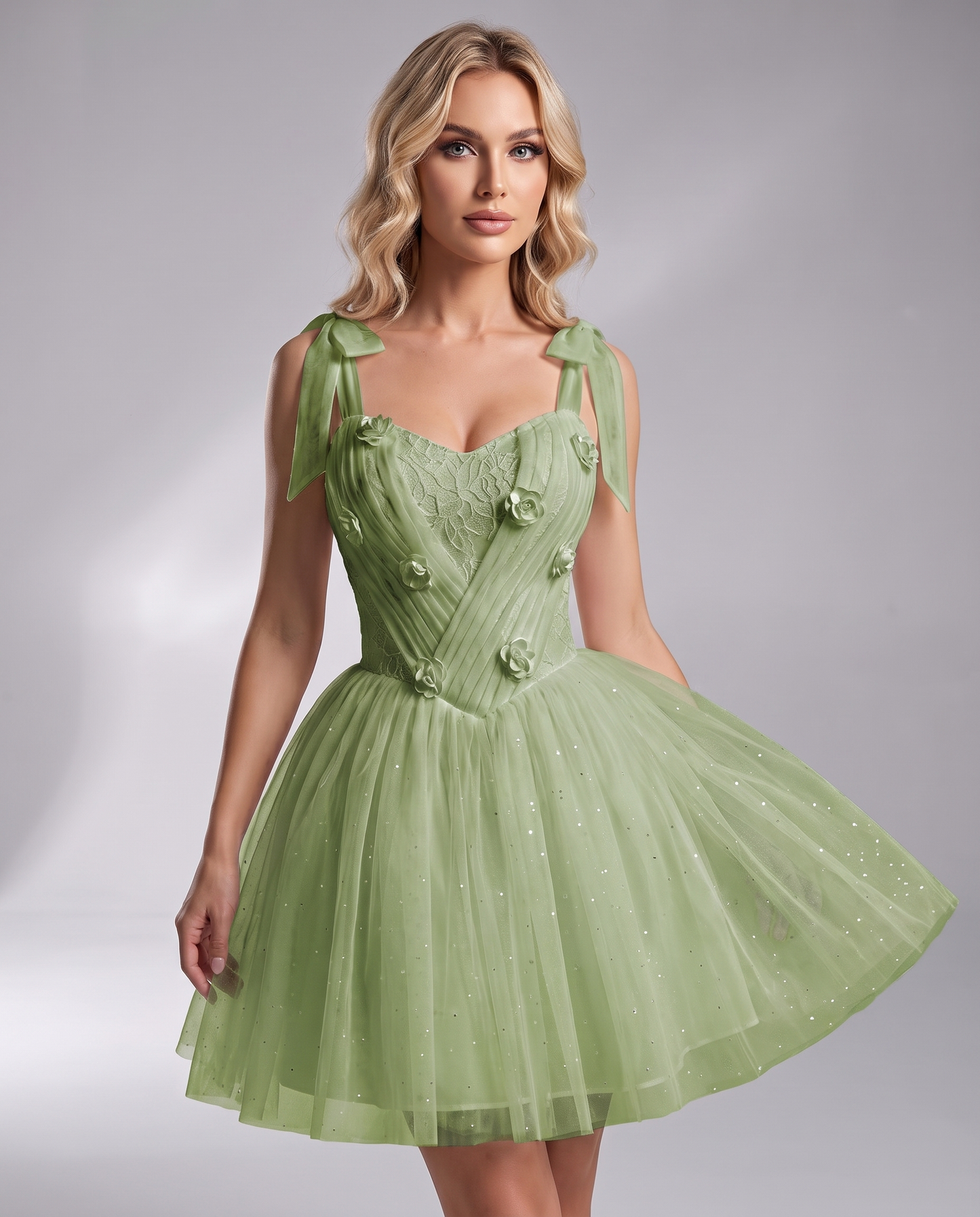 Rosette Mini Dress