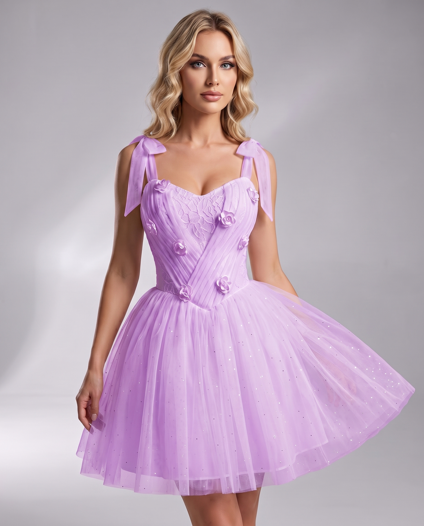 Rosette Mini Dress