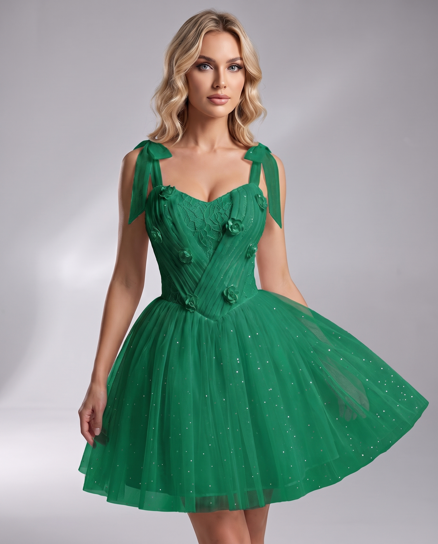 Rosette Mini Dress