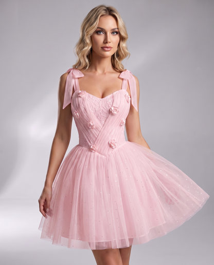 Rosette Mini Dress