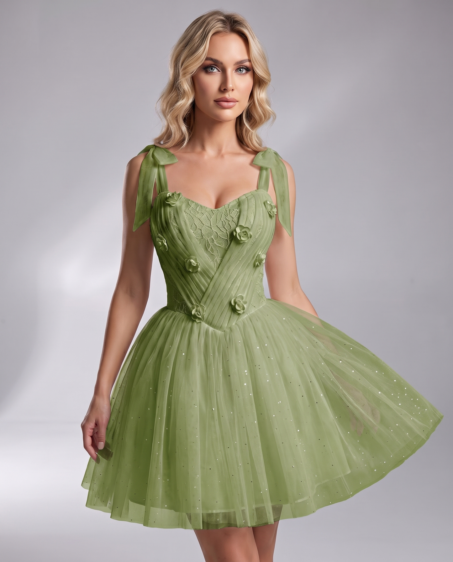 Rosette Mini Dress