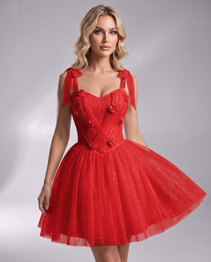 Rosette Mini Dress