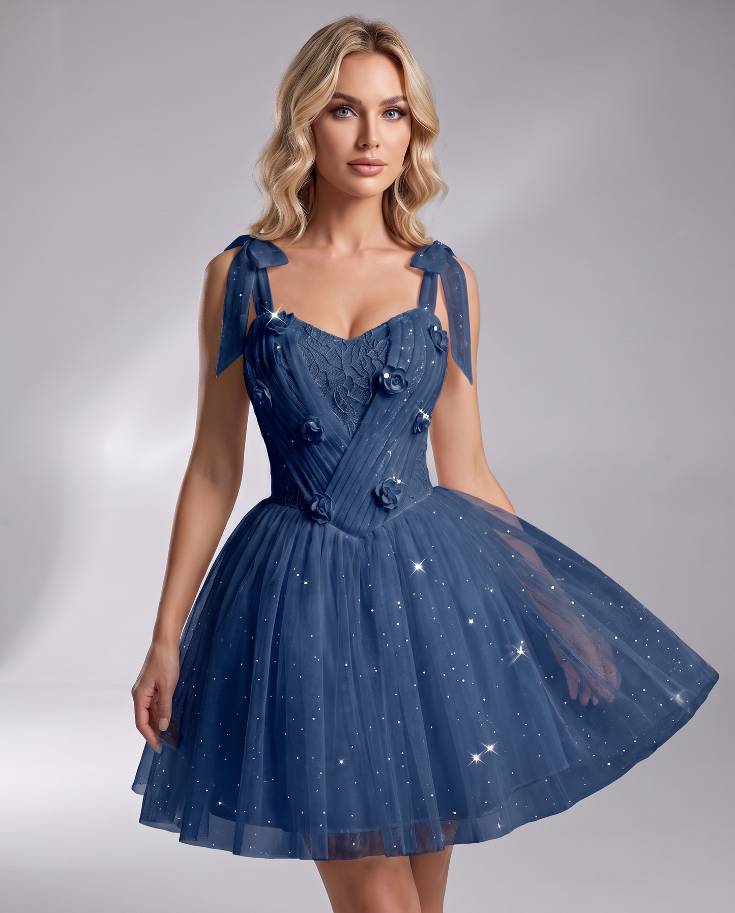 Rosette Mini Dress