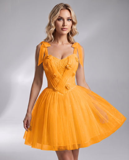 Rosette Mini Dress