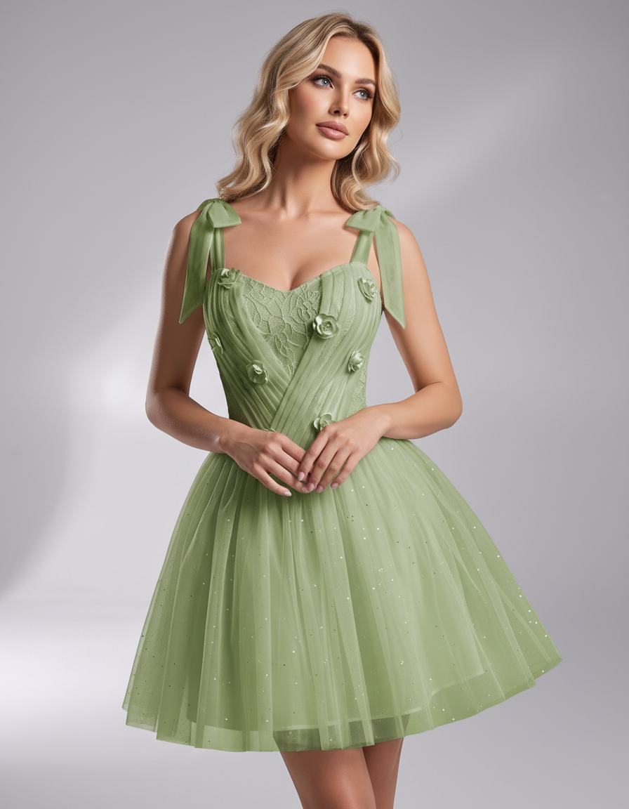 Rosette Mini Dress