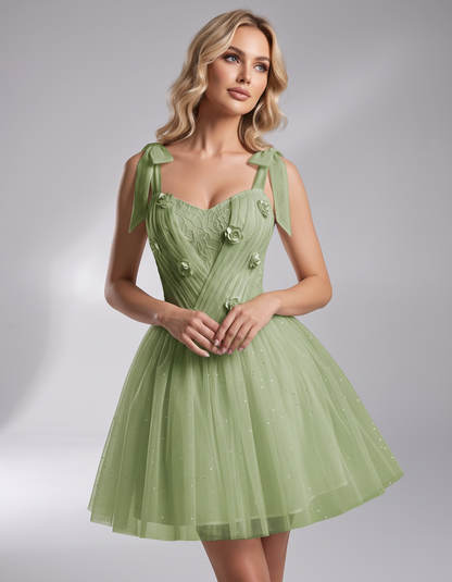 Rosette Mini Dress
